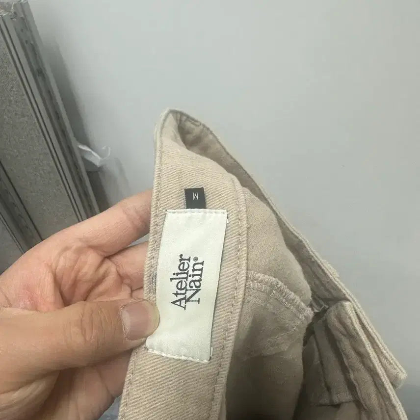 [BUNJANG] Atelien Nine Beige Cotton Pants / [만원 아라비아빈티지]아뜰리엔 나인 베이지 면 팬츠 M