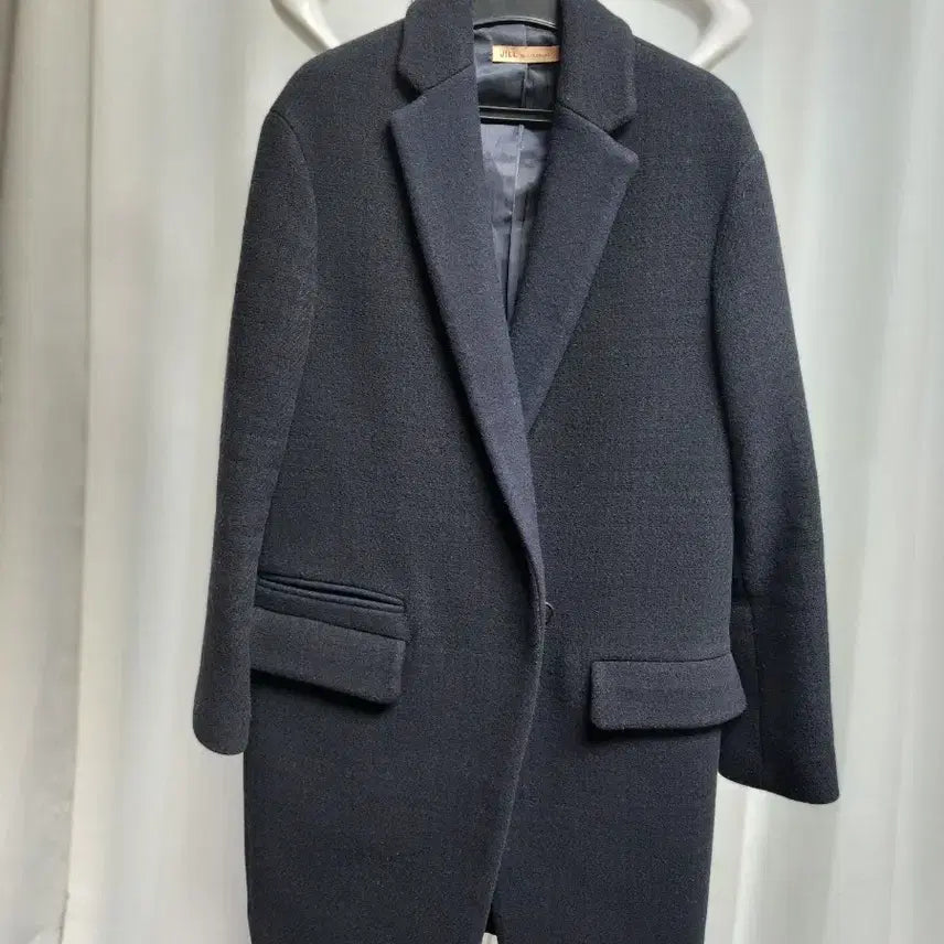 [BUNJANG] Jill Stuart Navy Basic Coat (Women&