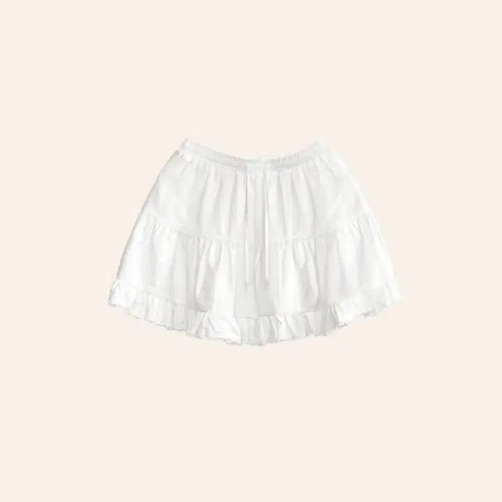 [BUNJANG] FackTheDonald Han River Suede Skort (White) / 팩더널드_ 한강 스웨이드 치마바지 (white)
