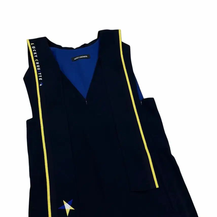 [BUNJANG] Lucky Chouette Navy Jumpsuit Pants (Size 36) / 럭키슈에뜨 세일러 세라 네이비 점프수트 팬츠 바지 36