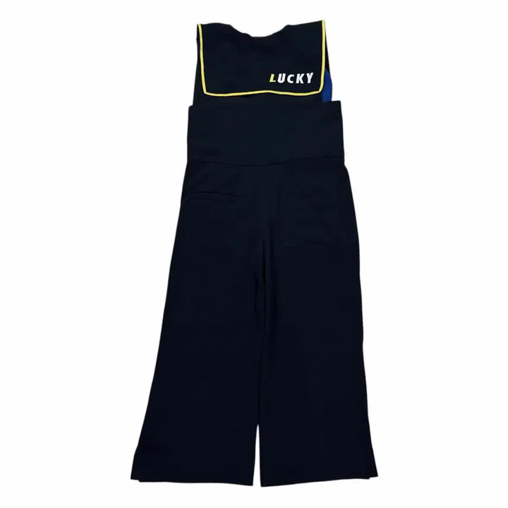 [BUNJANG] Lucky Chouette Navy Jumpsuit Pants (Size 36) / 럭키슈에뜨 세일러 세라 네이비 점프수트 팬츠 바지 36