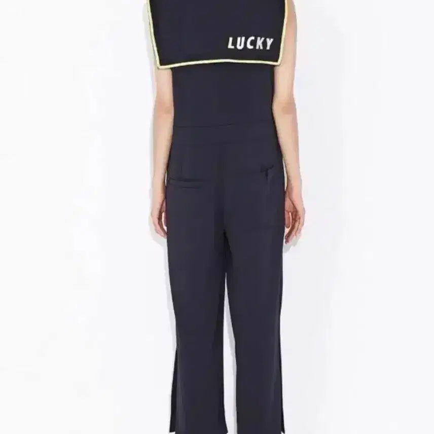 [BUNJANG] Lucky Chouette Navy Jumpsuit Pants (Size 36) / 럭키슈에뜨 세일러 세라 네이비 점프수트 팬츠 바지 36