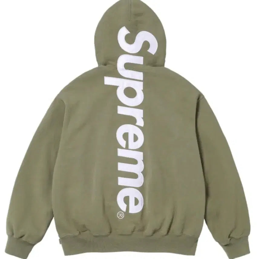 [BUNJANG] Supreme Satin Applique Hoodie / 슈프림 사틴 아플리케 후드