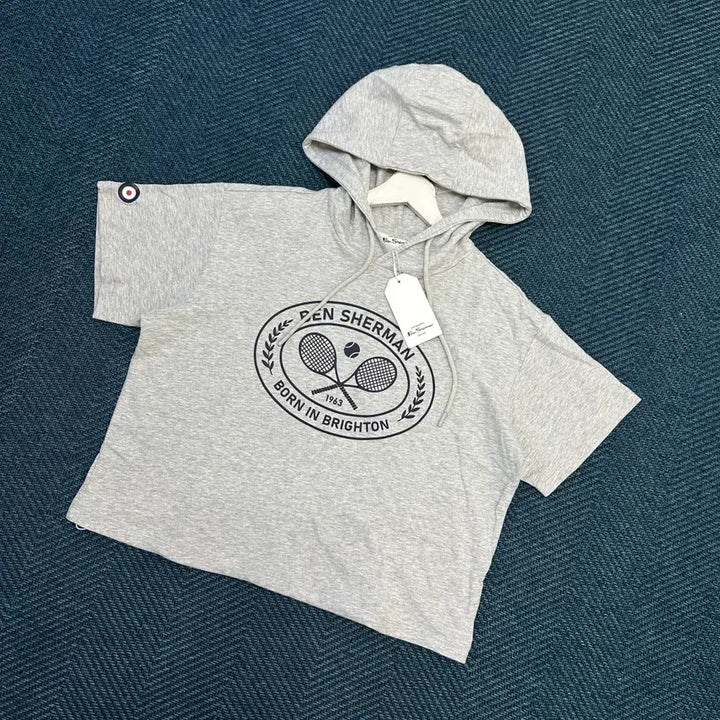 [BUNJANG] Ben Sherman Women's Short Sleeve Hoodie / [여성85] 벤셔먼 반팔 후드티 만원샵