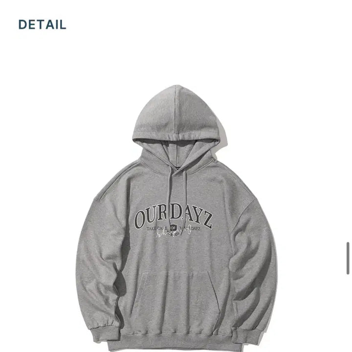 [SOLD OUT] (XL) 아워데이즈 ODZ 아치 로고 후드티 [MELANGE GREY]