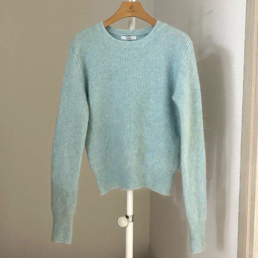 [BUNJANG] Room K Mohair Knit Sky Blue / 룸케이 모헤어 니트 하늘색
