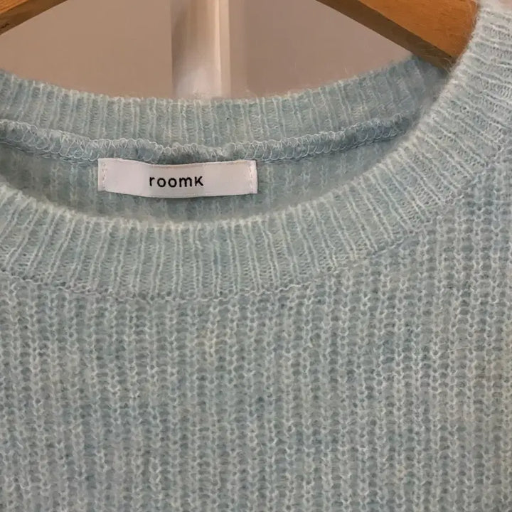 [BUNJANG] Room K Mohair Knit Sky Blue / 룸케이 모헤어 니트 하늘색