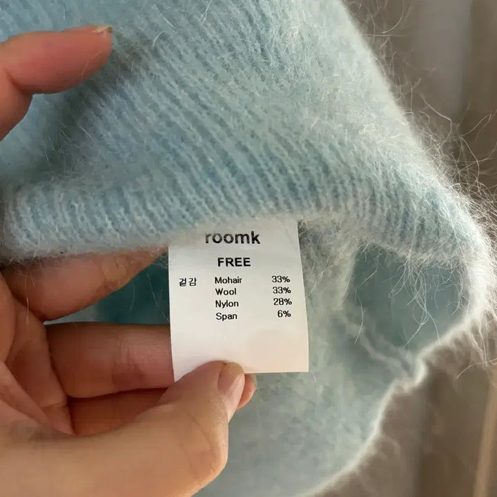 [BUNJANG] Room K Mohair Knit Sky Blue / 룸케이 모헤어 니트 하늘색