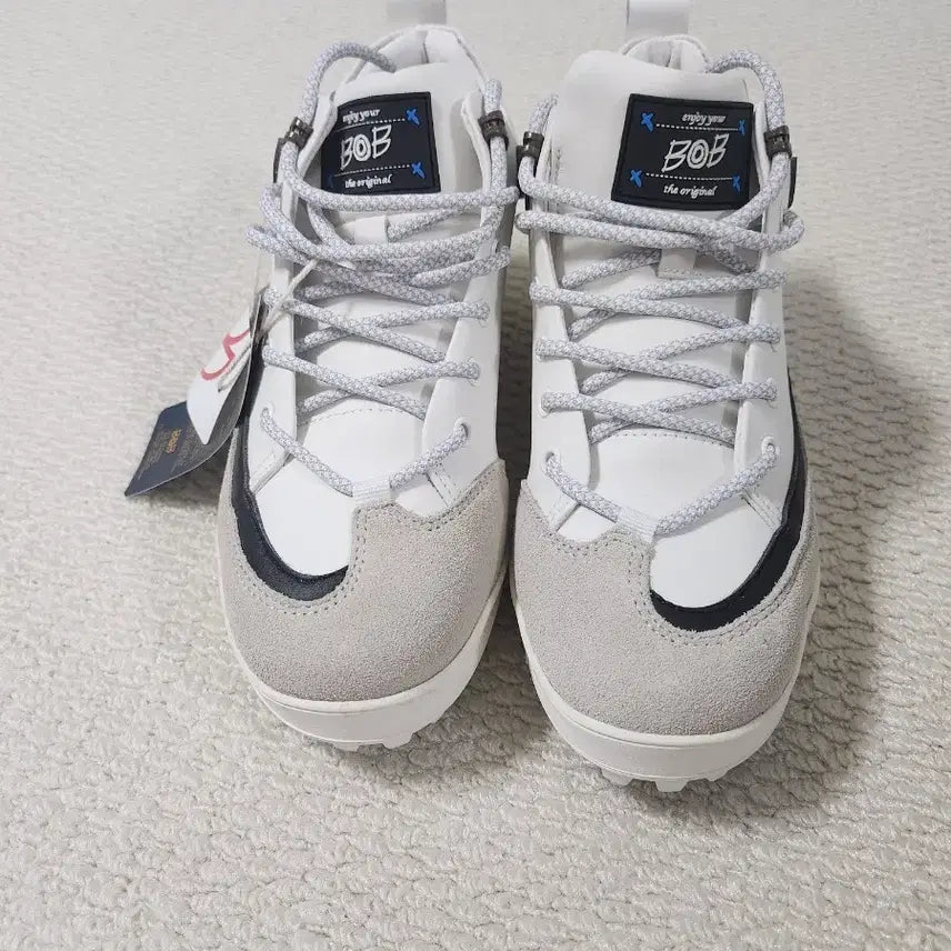 [BUNJANG] BOB White Canvas Sneakers / BOB 패션 골프화 BTWC 1503. 235. 새상품