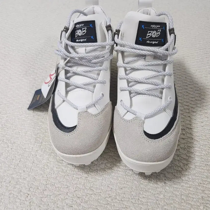 [BUNJANG] BOB White Canvas Sneakers / BOB 패션 골프화 BTWC 1503. 235. 새상품