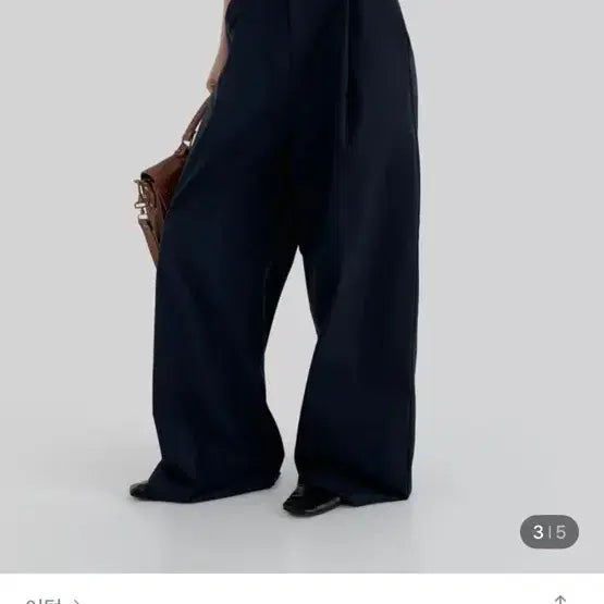 [SOLD OUT] 어텀 라인 와이드 팬츠 네이비