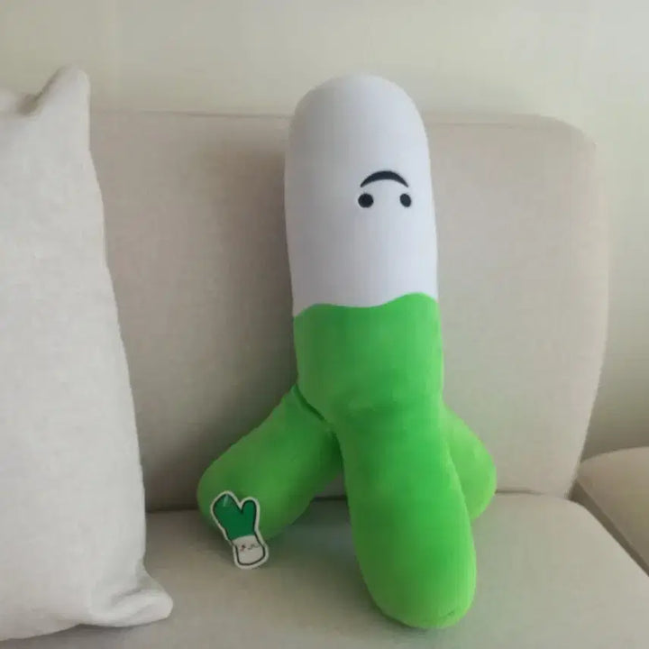 [BUNJANG] Green Onion Plush Toy / 대파 봉제 인형 (중고 1회) 세탁 완료