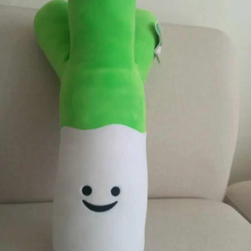 [BUNJANG] Green Onion Plush Toy / 대파 봉제 인형 (중고 1회) 세탁 완료