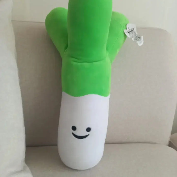 [BUNJANG] Green Onion Plush Toy / 대파 봉제 인형 (중고 1회) 세탁 완료