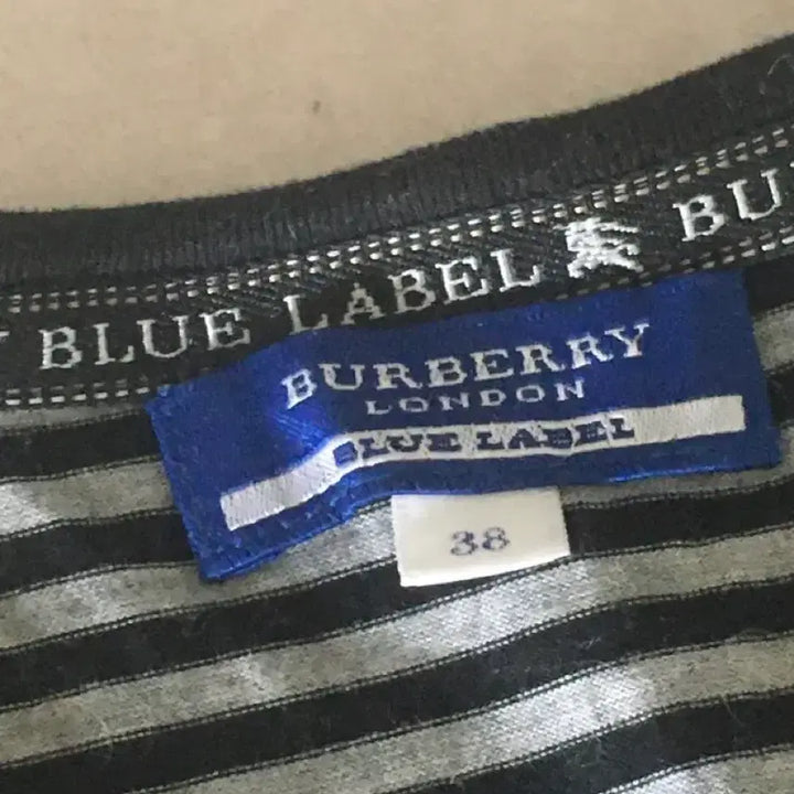 [BUNJANG] Burberry Blue Label Striped Ruffle Dress / 정품 버버리 블루라벨 스트라이프 나시 캉캉 원피스 히메 오네 갸루 러블리