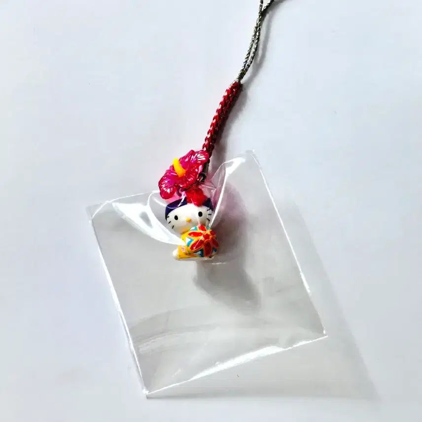 [BUNJANG] Hello Kitty Vintage Kimono Strap Keychain / 헬로키티 고전 스트랩 기모노 키링 지역한정