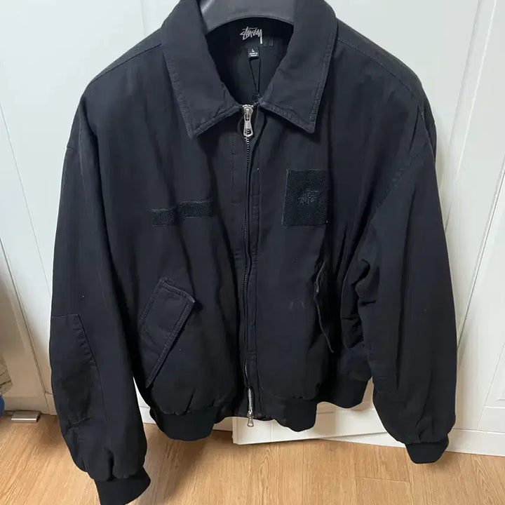 [BUNJANG] Stussy Flight Bomber Jacket Black / L 스투시 플라이트 봄버 블랙