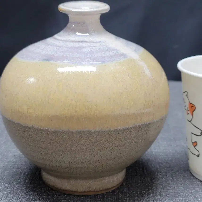 [BUNJANG] Buncheong Ware Angyoeng Porcelain / 분청자 앵병 도자기