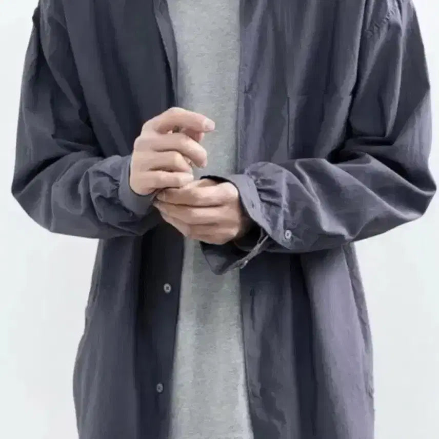 [BUNJANG] Polytelu Tenko Dyed Purple Gray Shirt / 폴리테루 셔츠 텐코 다이드 퍼플그레이 4