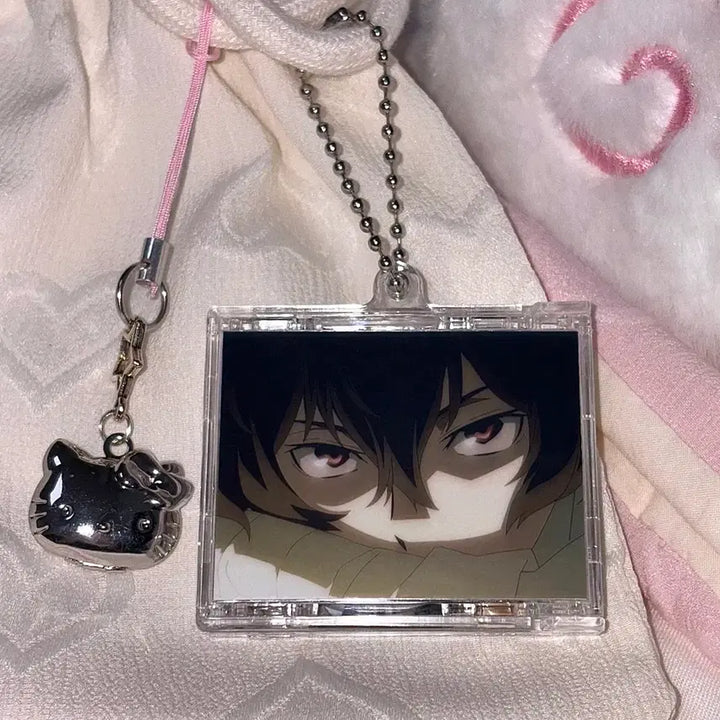 [BUNJANG] Bungo Stray Dogs Dazai Osamu Acrylic NFC CD Keychain / [문호 스트레이독스] NFC 다자이 오사무 양면 아크릴 CD 키링