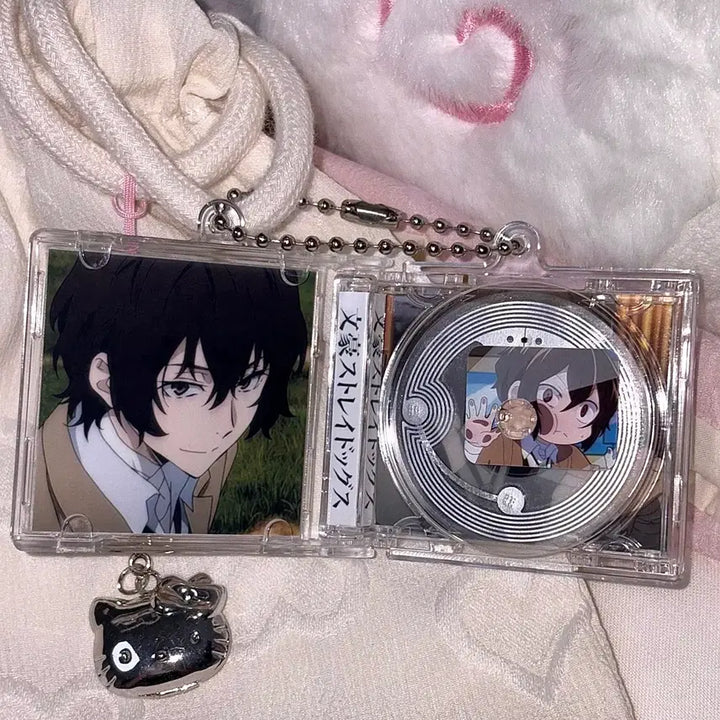 [BUNJANG] Bungo Stray Dogs Dazai Osamu Acrylic NFC CD Keychain / [문호 스트레이독스] NFC 다자이 오사무 양면 아크릴 CD 키링