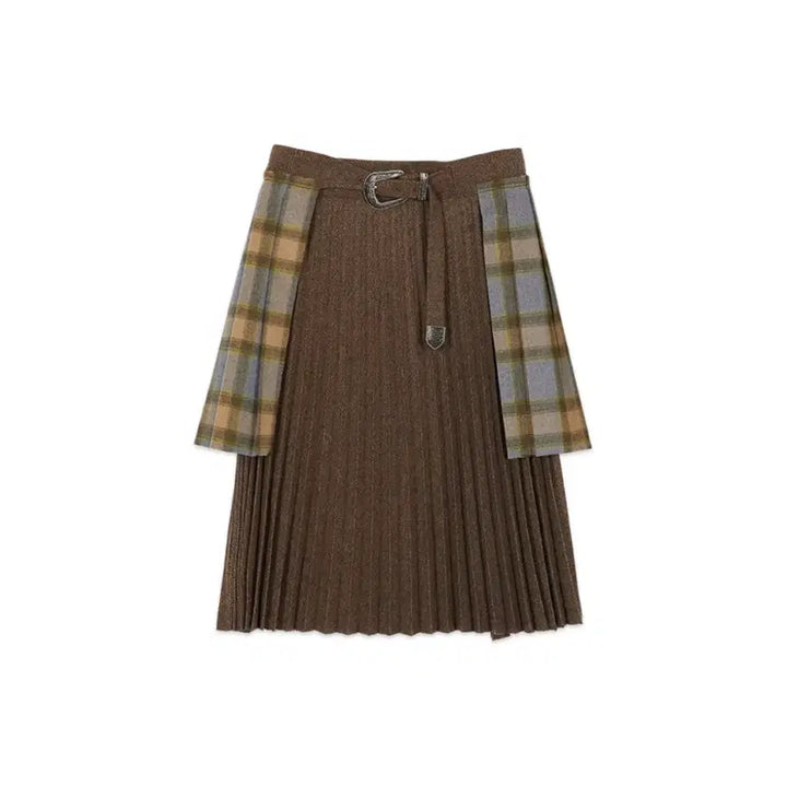 [BUNJANG] Andersson Bell Double Pleated Wrap Skirt / 앤더슨벨 랩 스커트
