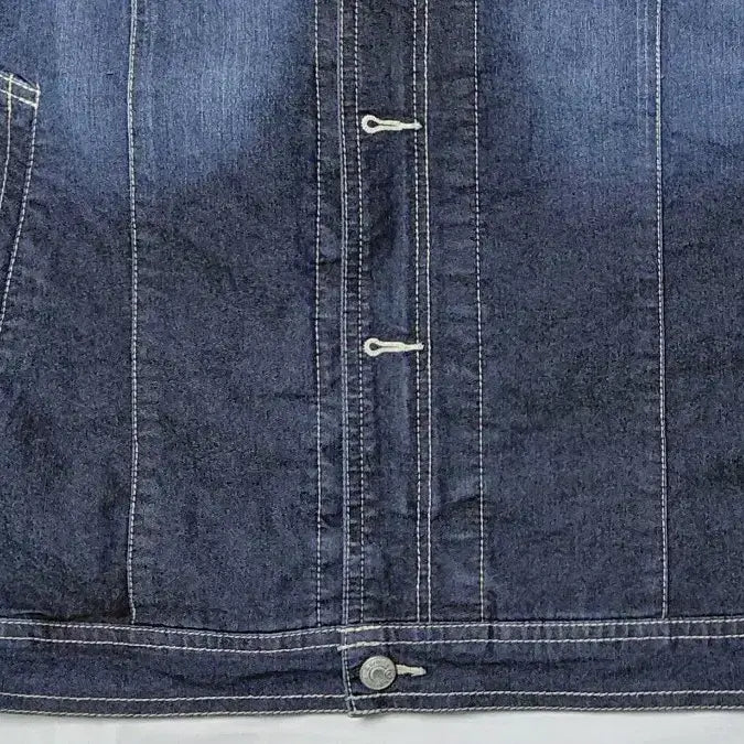 [BUNJANG] G.GROUND Deep Blue Washed Denim Trucker Jacket / [L] G.GROUND 지그라운드 딥블루 워싱 데님 트러커 자켓