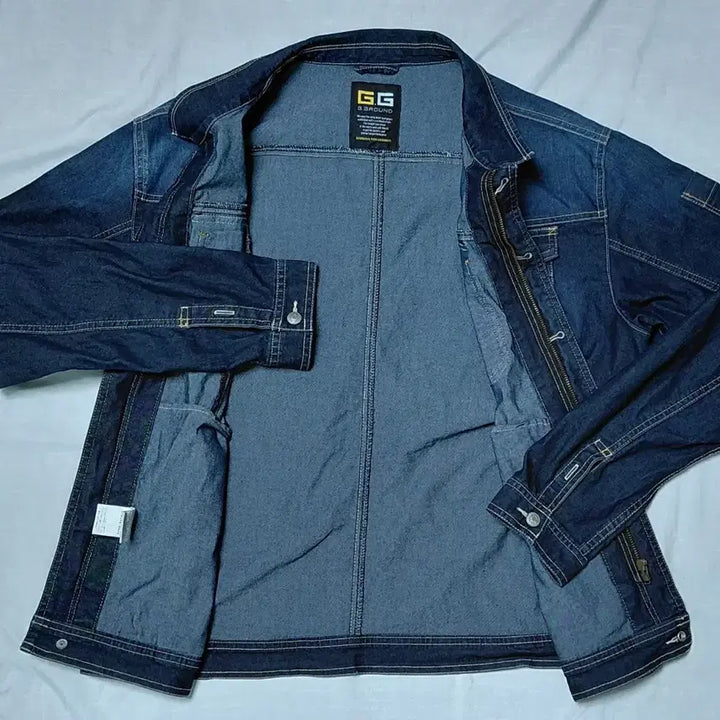 [BUNJANG] G.GROUND Deep Blue Washed Denim Trucker Jacket / [L] G.GROUND 지그라운드 딥블루 워싱 데님 트러커 자켓