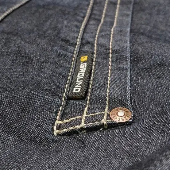 [BUNJANG] G.GROUND Deep Blue Washed Denim Trucker Jacket / [L] G.GROUND 지그라운드 딥블루 워싱 데님 트러커 자켓