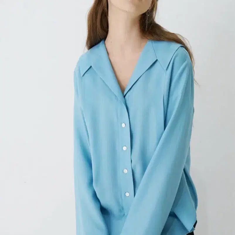 [BUNJANG] MARRON EDITION Blue Shirt / MARRON EDITION 블루 셔츠