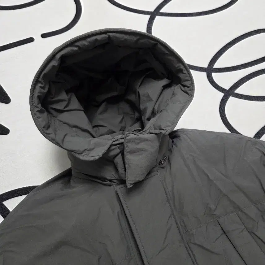 [BUNJANG] Il Corso Goose Long Down Monster Parka Khaki Gray / 일꼬르소 구스 롱 다운 몬스터 파카 카키 그레이