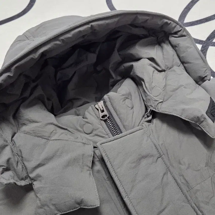 [BUNJANG] Il Corso Goose Long Down Monster Parka Khaki Gray / 일꼬르소 구스 롱 다운 몬스터 파카 카키 그레이