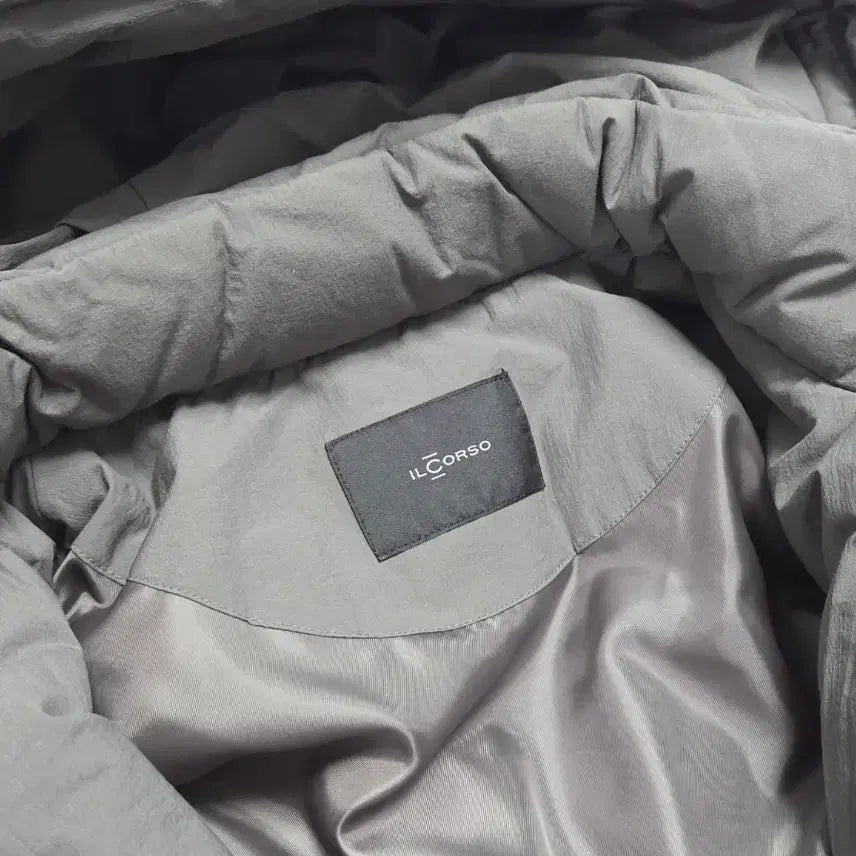 [BUNJANG] Il Corso Goose Long Down Monster Parka Khaki Gray / 일꼬르소 구스 롱 다운 몬스터 파카 카키 그레이