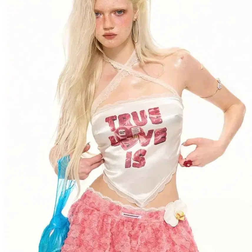[BUNJANG] MAMC Rose Balloon Skirt - M / MAMC 로즈 벌룬스커트 M사이즈