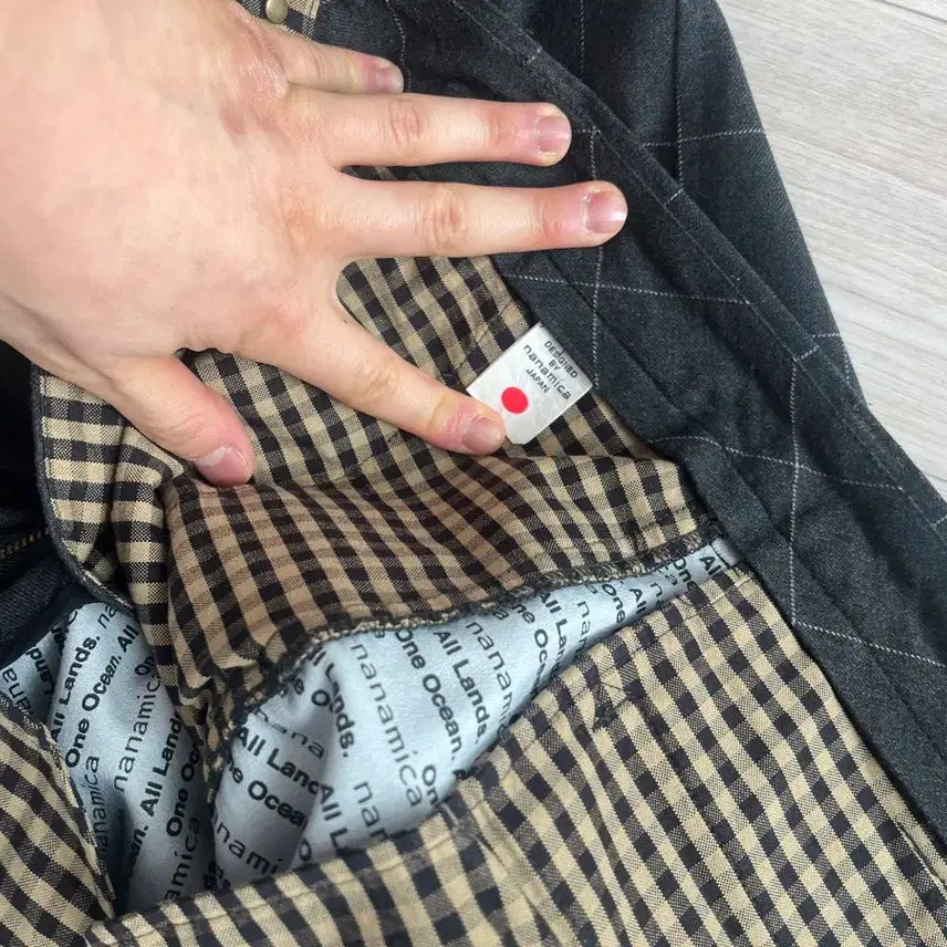 [BUNJANG] Nanamica Check Slacks Trousers / 나나미카 가을겨울용 슬랙스 바지