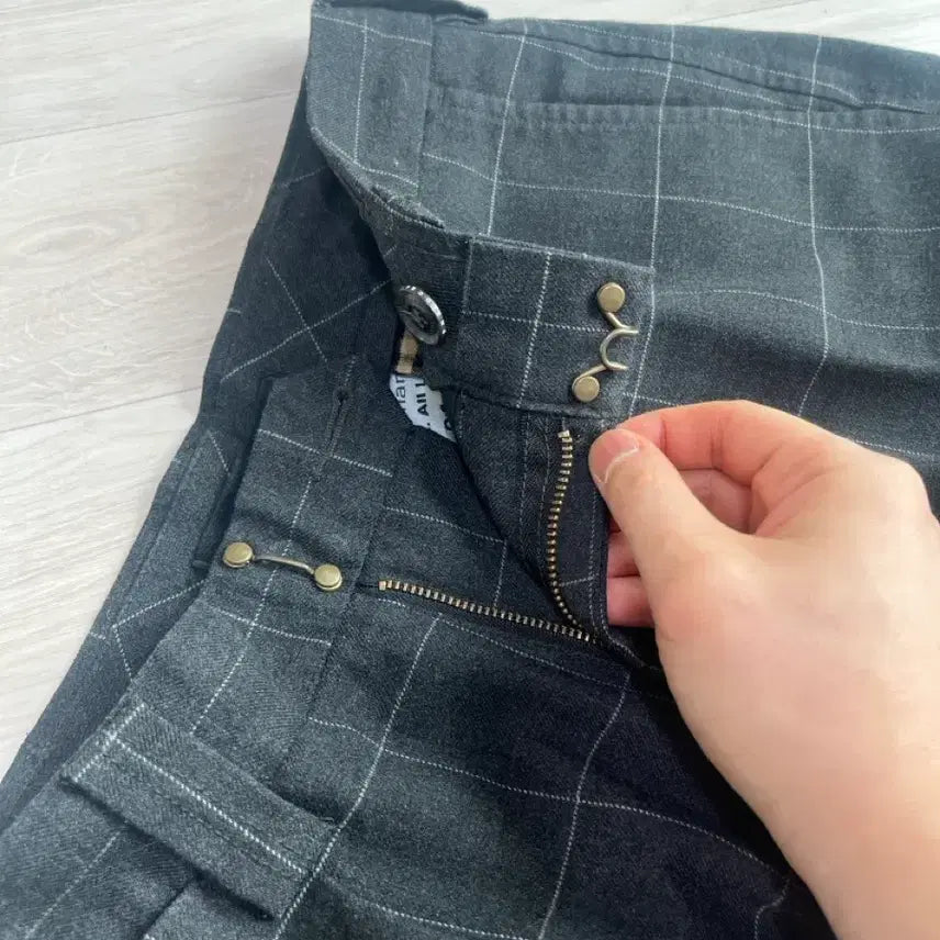 [BUNJANG] Nanamica Check Slacks Trousers / 나나미카 가을겨울용 슬랙스 바지