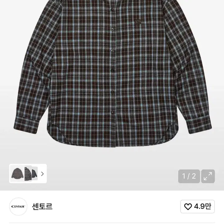 [BUNJANG] CENTAUR Oversized Tartan Check Shirt / CENTAUR 센토르 오버핏 타탄 체크셔츠