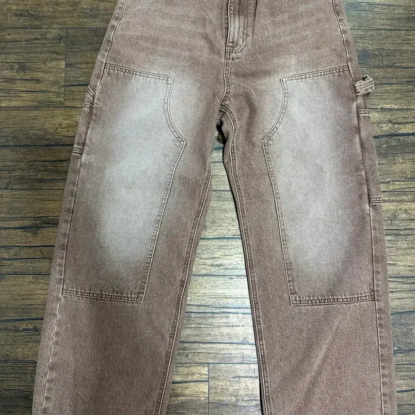[BUNJANG] Carpenter Wide Pants / 갈색 카펜터 와일드팬츠 30사이즈