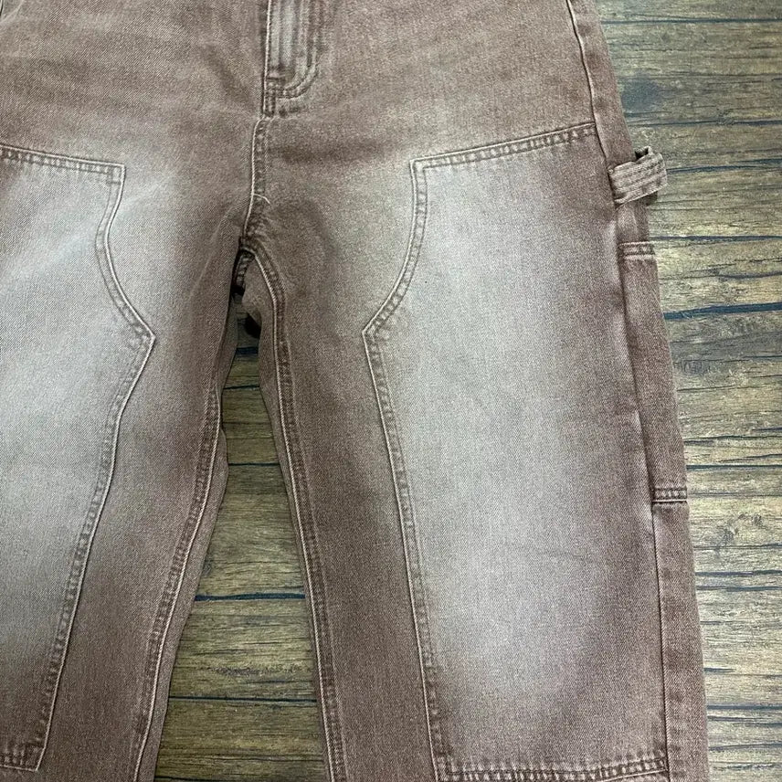 [BUNJANG] Carpenter Wide Pants / 갈색 카펜터 와일드팬츠 30사이즈
