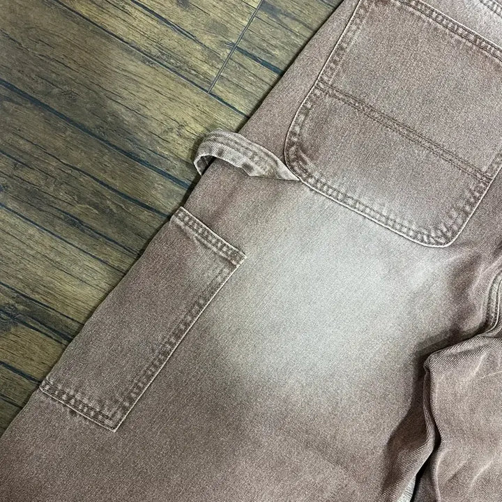 [BUNJANG] Carpenter Wide Pants / 갈색 카펜터 와일드팬츠 30사이즈