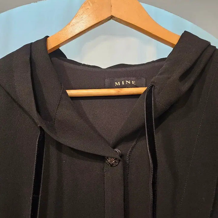 [BUNJANG] Mine Hooded Black Long Dress / 마인 원피스
