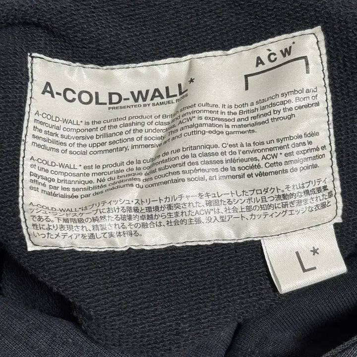 [BUNJANG] A-COLD-WALL Hoodie Black / L 어콜드월 acw 후드 블랙