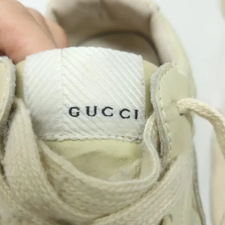 [BUNJANG] Gucci Rhyton Sneakers Ivory (Size 6) / 구찌 라이톤 스니커즈 아이보리 6 정품