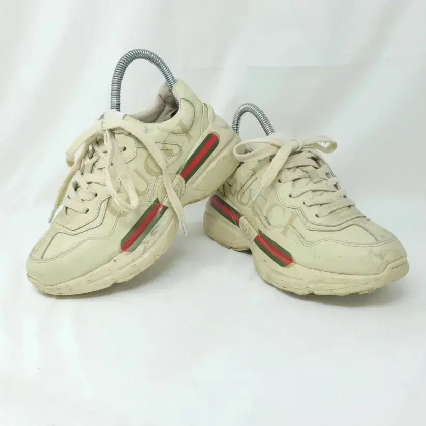 [BUNJANG] Gucci Rhyton Sneakers Ivory (Size 6) / 구찌 라이톤 스니커즈 아이보리 6 정품