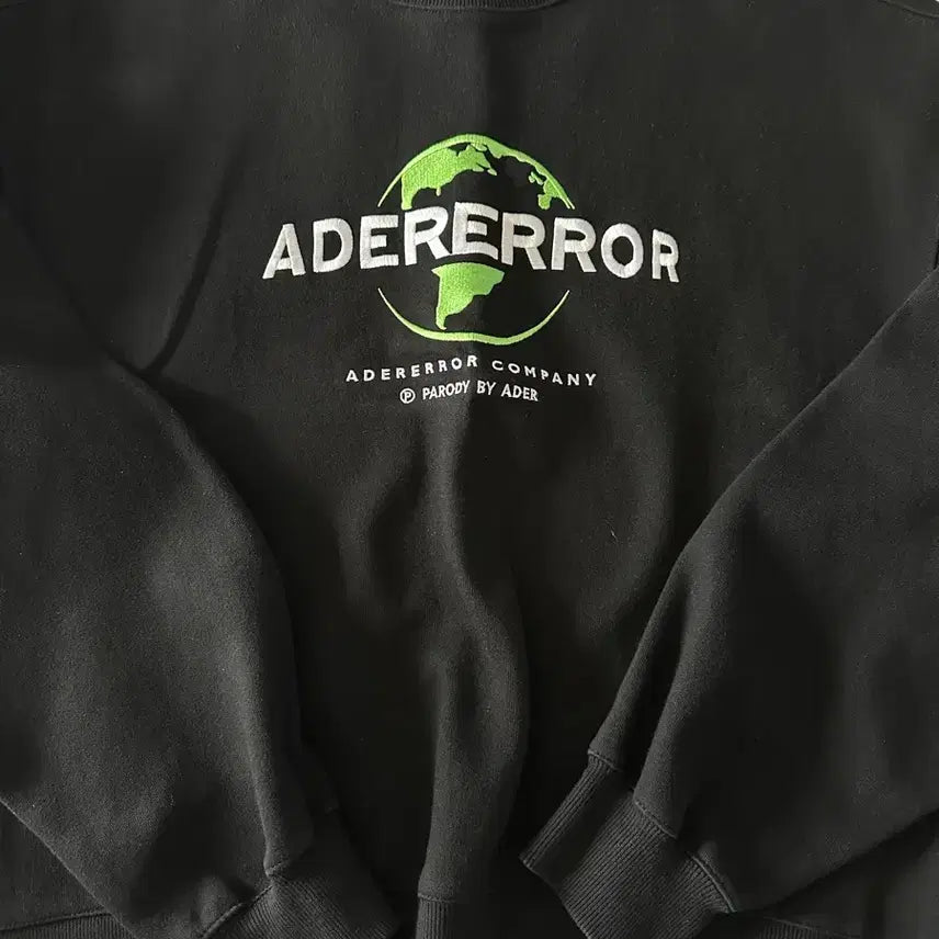 [BUNJANG] Ader Error Earth Sweatshirt Black / 아더에러 지구 맨투맨