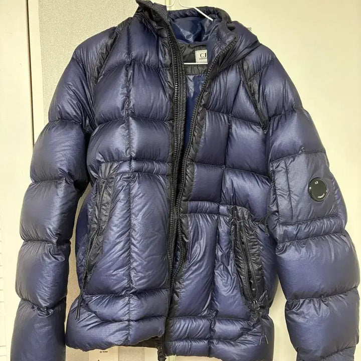 [BUNJANG] CP Company D.D. Shell Hooded Padded Jacket Estate Blue / CP 컴퍼니 D.D 쉘 후드 패딩 에스테이트 블루
