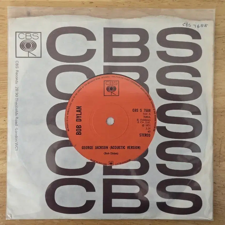 [BUNJANG] Bob Dylan George Jackson Vinyl Record / LP 레코드 Bob Dylan 밥 딜런 - George Jackson