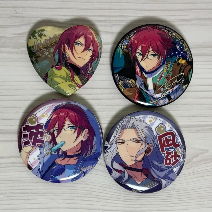 [BUNJANG] Ensemble Stars Ibara &amp; Nagisa Bundle Set Can Badge / 앙스타 이바라 나기사 캔뱃지 일괄 판매