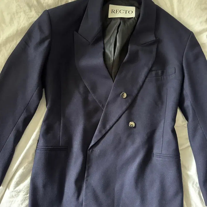 [BUNJANG] RECTO Oversized Navy Jacket / 렉토 오버핏 네이비 자켓