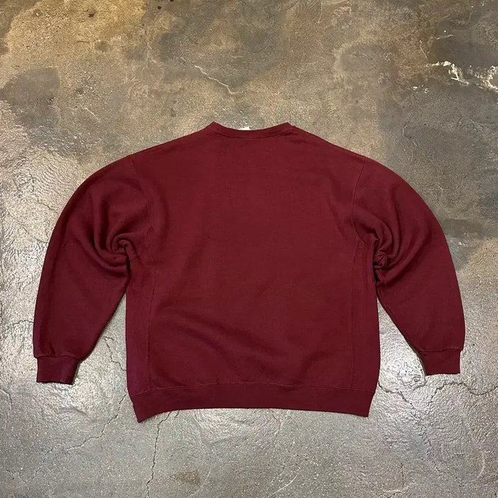 [BUNJANG] Russell Athletic Burgundy Sweatshirt / Russell 러셀 애슬레틱 무지 버건디 스웻셔츠 맨투맨 XL